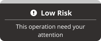 caution